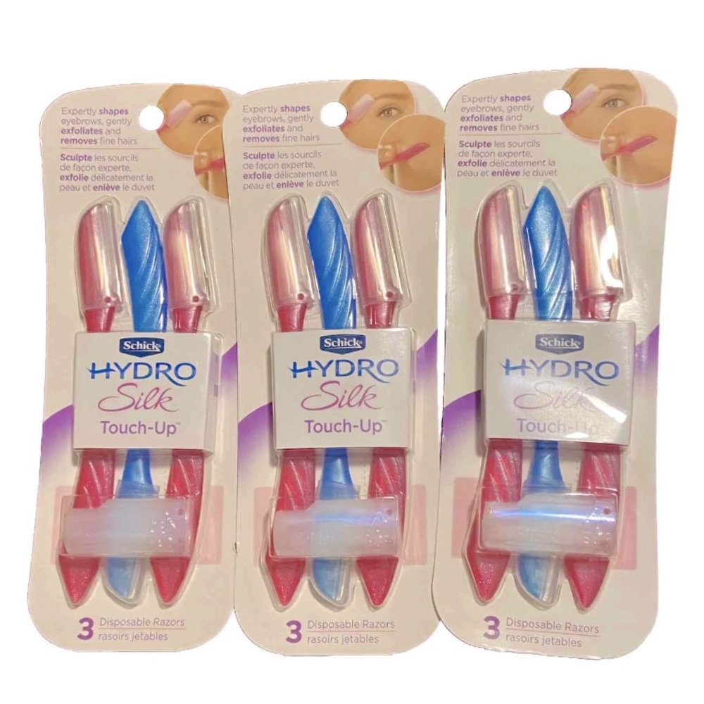 Schick Hydro Silk Touch-Up Exfoliating Dermaplaning Tool, Razors-LOT OF 9